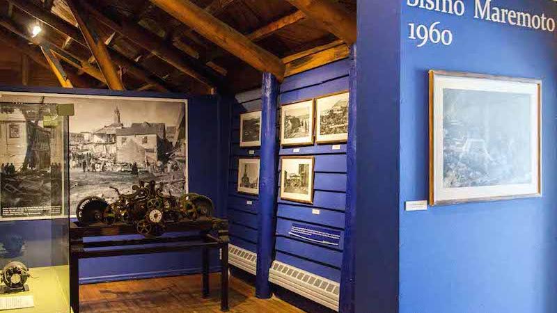 Fotografía: Sección del sismo y maremoto de 1960, una de las secciones donde se realizará el mejoramiento museográfico Fotografía: Sección del sismo y maremoto de 1960, una de las secciones donde se realizará el mejoramiento museográfico.