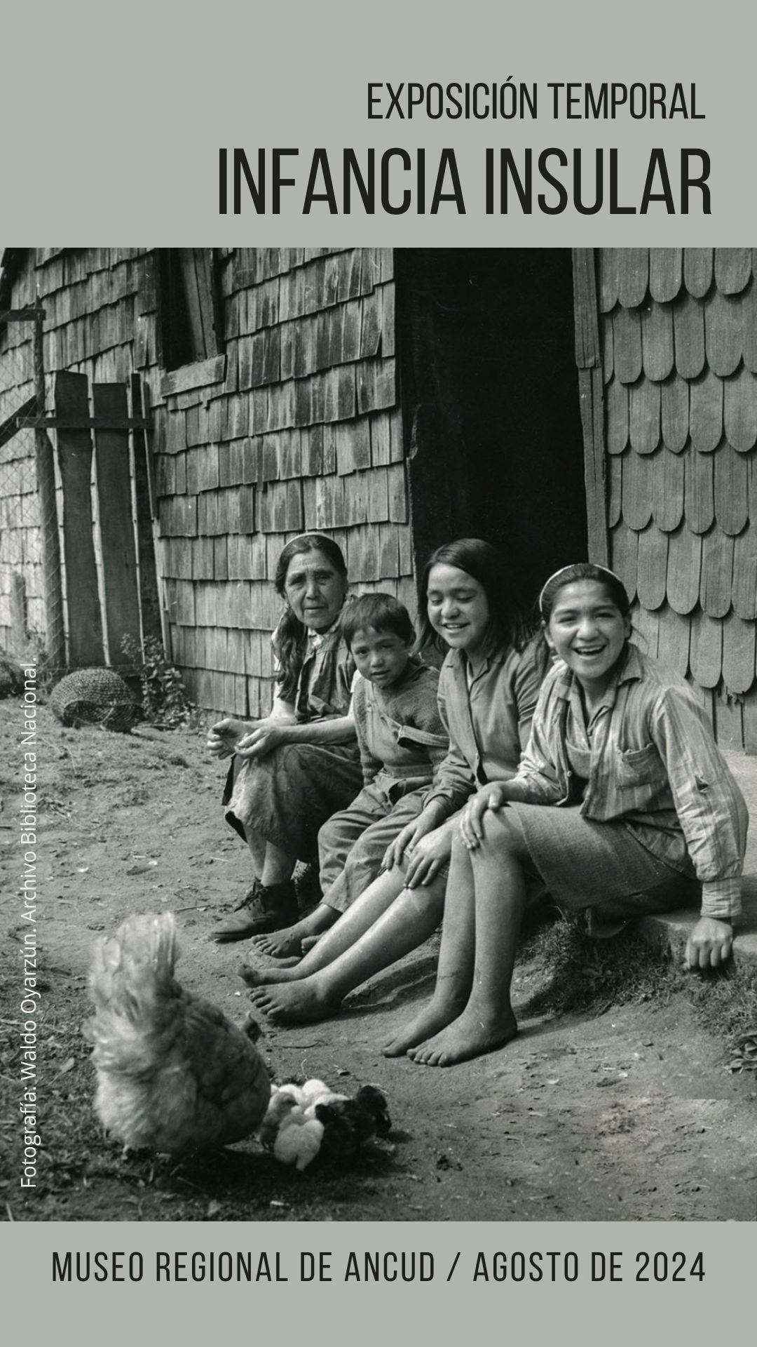 Afiche exposición temporal Infancia insular